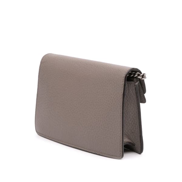 Pre-owned Gucci Super Mini Leather Dionysus Crossbody Brown