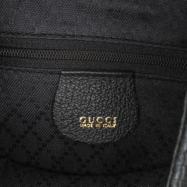 Pre-owned Gucci Suede Horsebit Sling Bag Black