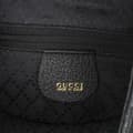 Miniatyrbild 5 av 10: Pre-owned Gucci Suede Horsebit Sling Bag Black