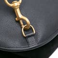 Miniatyrbild 7 av 10: Pre-owned Gucci Suede Horsebit Sling Bag Black