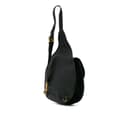 Miniatyrbild 2 av 10: Pre-owned Gucci Suede Horsebit Sling Bag Black