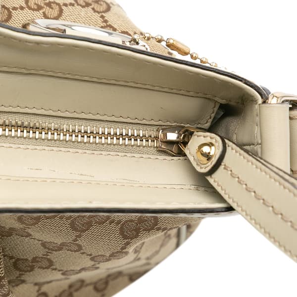 Pre-owned Gucci GG Canvas Sukey Crossbody Brown