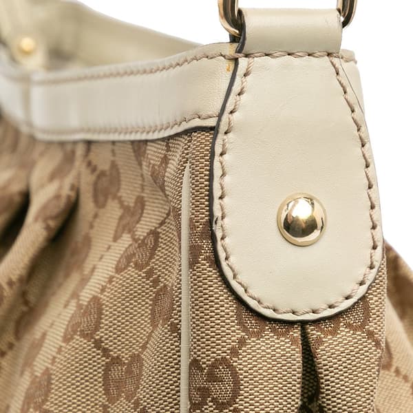 Pre-owned Gucci GG Canvas Sukey Crossbody Brown
