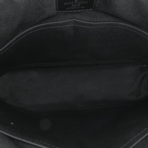Pre-owned Louis Vuitton Damier Graphite District MM Black
