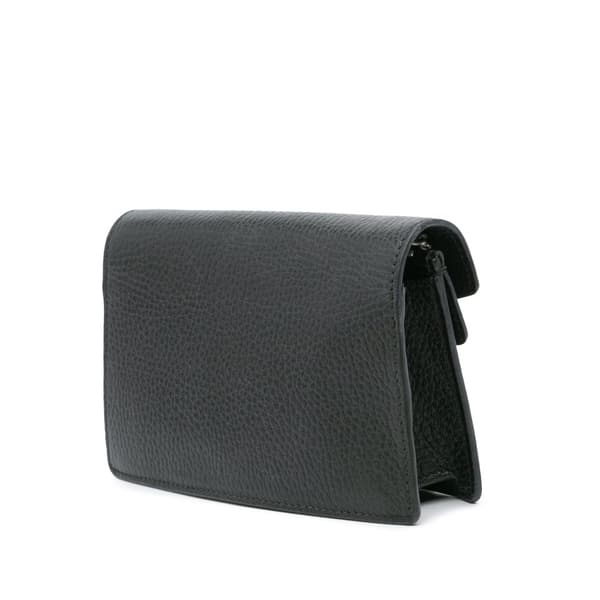 Pre-owned Gucci Super Mini Leather Dionysus Crossbody Black