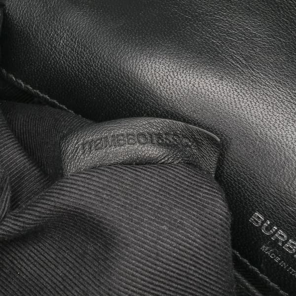 Pre-owned Burberry Small Patent Horseferry Lola Crossbody Black