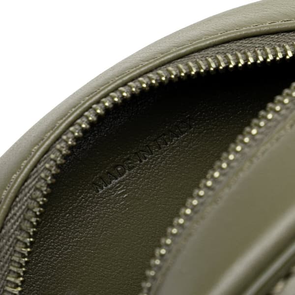 Pre-owned Celine Small Calfskin Cuir Triomphe Oval Crossbody Green