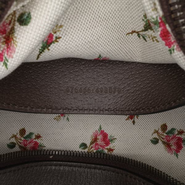 Pre-owned Gucci GG Supreme Web Neo Vintage Crossbody Brown