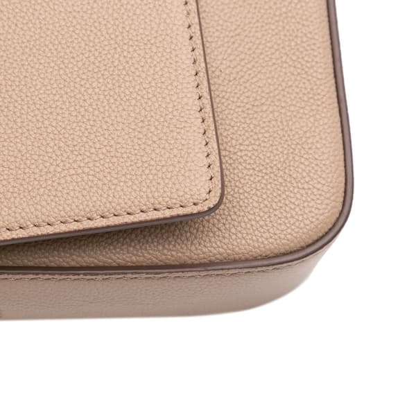 Pre-owned Tom Ford Grained Calfskin TF Flap Crossbody Brown