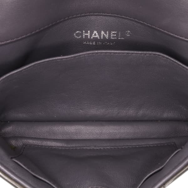 Pre-owned Chanel Extra Mini Rectangular Classic Patent Single Flap Green