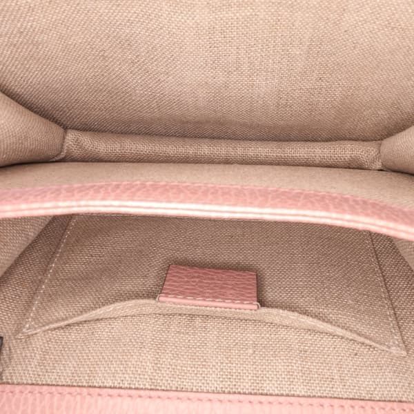 Pre-owned Gucci Small Dollar Calfskin Interlocking G Crossbody Pink