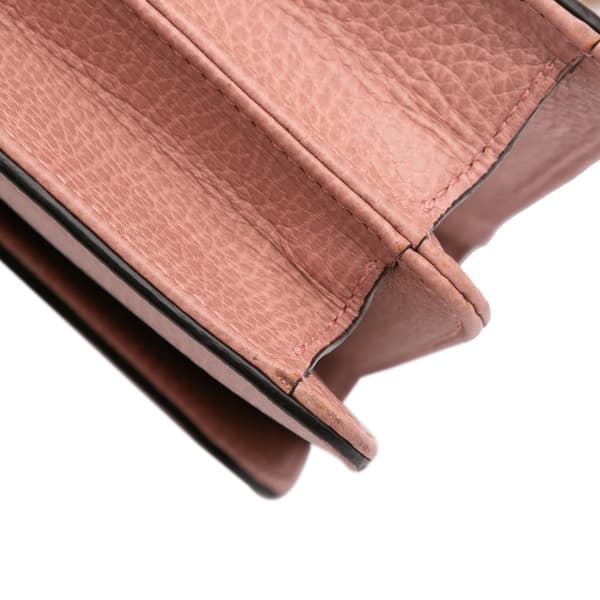 Pre-owned Gucci Small Dollar Calfskin Interlocking G Crossbody Pink