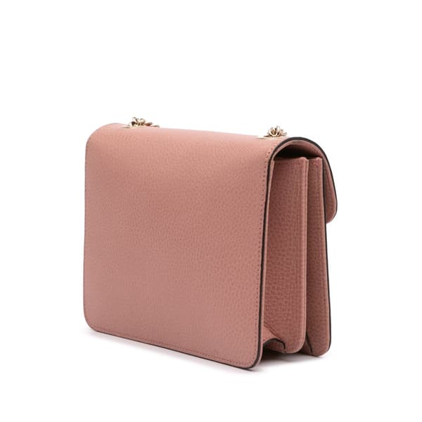 Pre-owned Gucci Small Dollar Calfskin Interlocking G Crossbody Pink