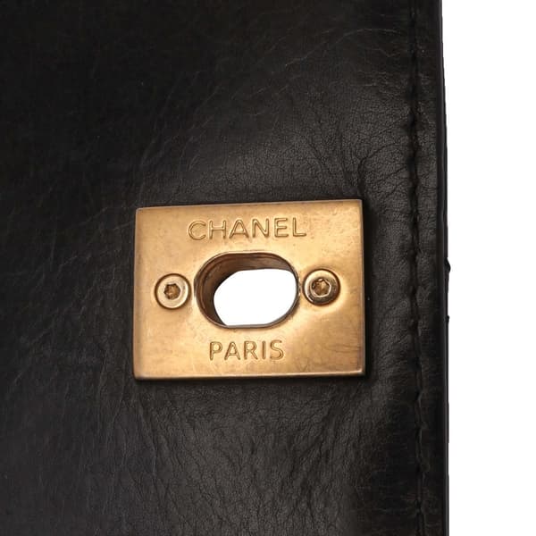 Pre-owned Chanel Mini CC Quilted Lambskin Full Flap Black