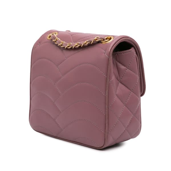 Pre-owned Chanel Paris Seoul Mini Lambskin Pagoda Single Flap Pink