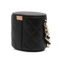 Miniatyrbilde 2 av 10: Pre-owned Chanel Mini Lambskin Elegant Chain Vanity Case Black
