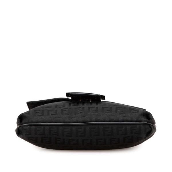 Pre-owned Fendi Zucchino Canvas Crossbody Black