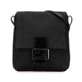 Miniatyrbild 1 av 10: Pre-owned Fendi Zucchino Canvas Crossbody Black