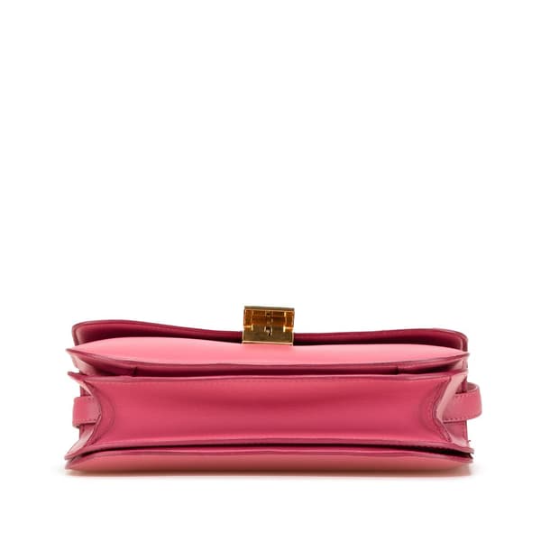 Pre-owned Celine Medium Calfskin Classic Box Pink