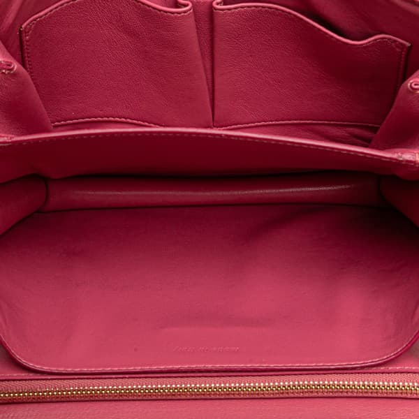 Pre-owned Celine Medium Calfskin Classic Box Pink