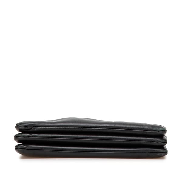 Pre-owned Celine Large Lambskin Trio Crossbody Black