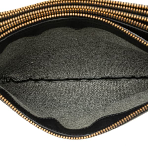 Pre-owned Celine Large Lambskin Trio Crossbody Black