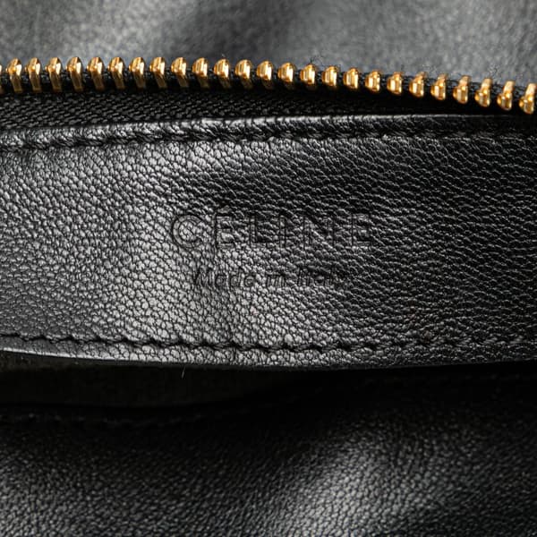 Pre-owned Celine Large Lambskin Trio Crossbody Black