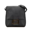 Miniatyrbild 1 av 10: Pre-owned Fendi Zucchino Spalmati Crossbody Black