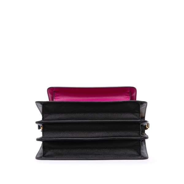Pre-owned Marni Tricolor Leather Trunk Crossbody Pink