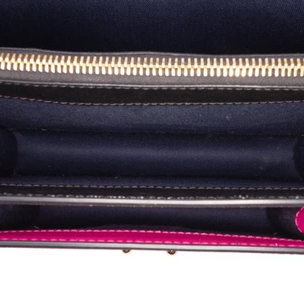 Pre-owned Marni Tricolor Leather Trunk Crossbody Pink