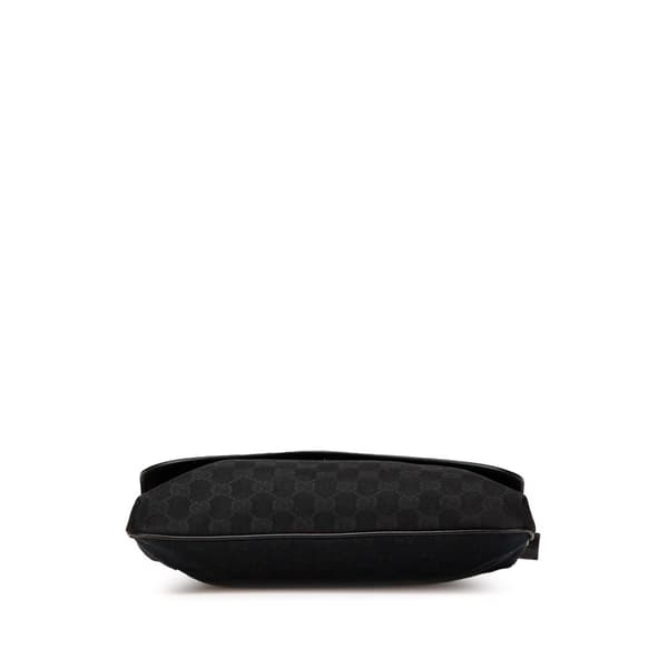 Pre-owned Gucci GG Canvas Crossbody Black