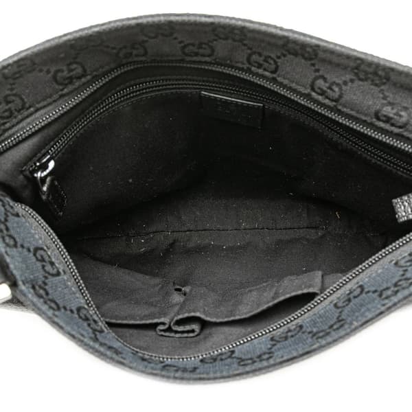 Pre-owned Gucci GG Canvas Crossbody Black