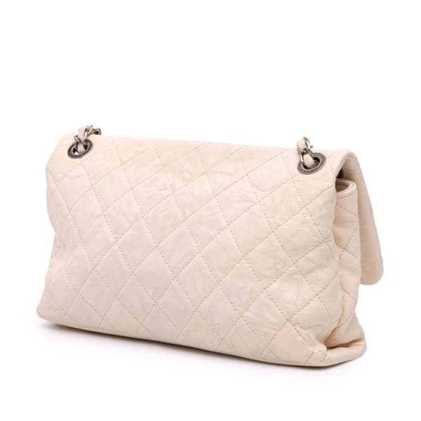 Pre-owned Chanel CC Quilted Aged Calfskin Flap Brown