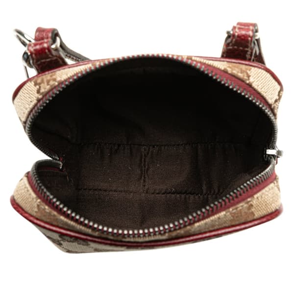 Pre-owned Gucci GG Canvas Crossbody Brown