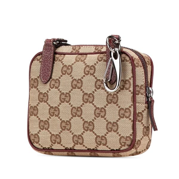 Pre-owned Gucci GG Canvas Crossbody Brown