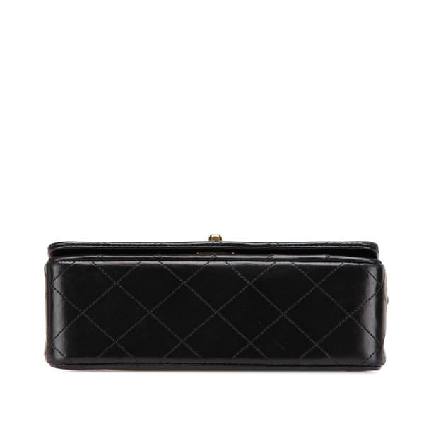 Pre-owned Chanel Mini CC Quilted Lambskin Full Flap Black