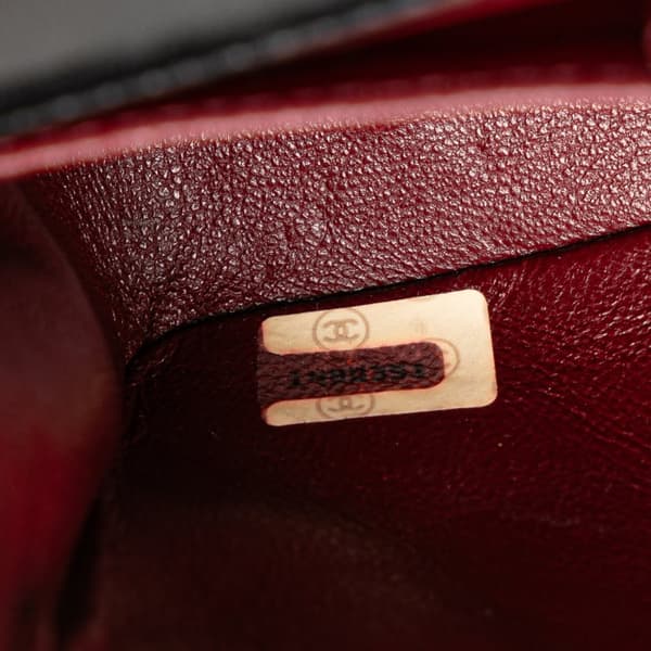 Pre-owned Chanel Mini CC Quilted Lambskin Full Flap Black