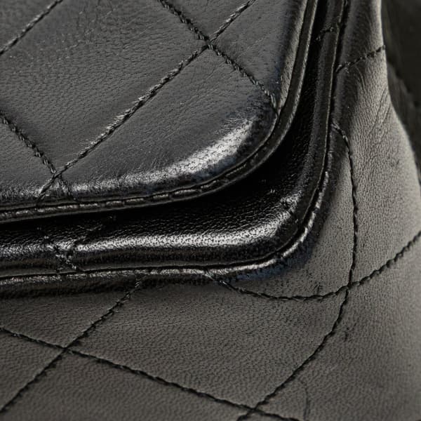 Pre-owned Chanel Mini CC Quilted Lambskin Full Flap Black