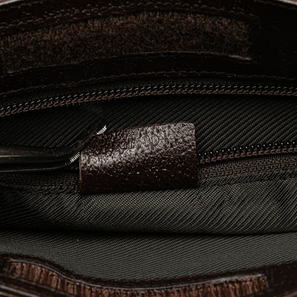 Pre-owned Gucci GG Canvas Crossbody Brown