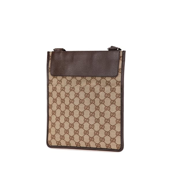 Pre-owned Gucci GG Canvas Crossbody Brown