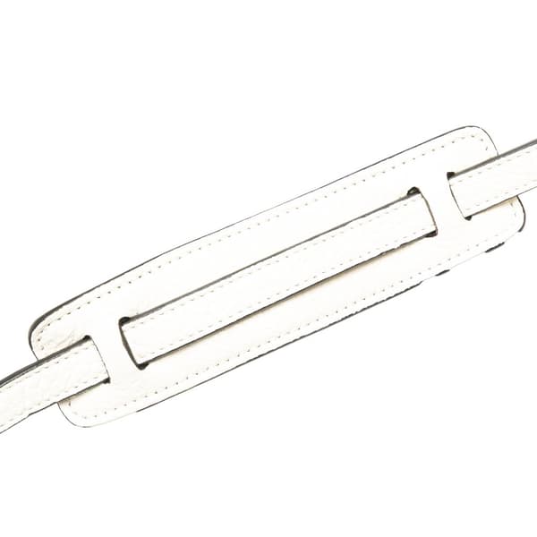 Pre-owned Prada Vitello Daino Flap Crossbody White