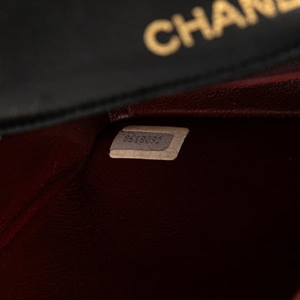 Pre-owned Chanel Mini Square Classic Lambskin Single Flap Black