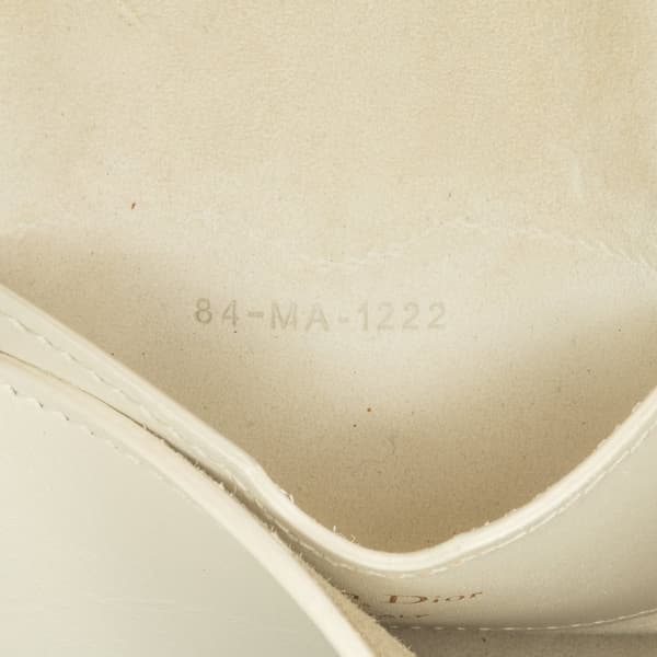 Pre-owned Dior Medium Leather Bobby Crossbody White