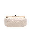 Pikkukuva 3 / 8: Pre-owned Chanel Mini Perforated Lambskin Punch Flap White