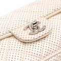 Pikkukuva 7 / 8: Pre-owned Chanel Mini Perforated Lambskin Punch Flap White