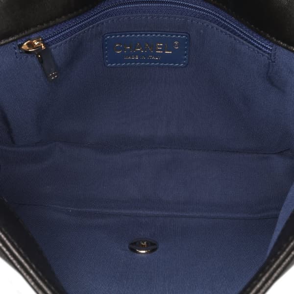Pre-owned Chanel Small Bicolor Lambskin Mademoiselle Flap Blue
