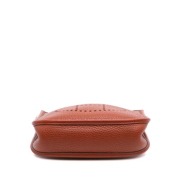 Pre-owned Hermès Taurillon Clemence Evelyne I TPM Brown