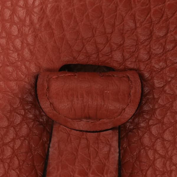 Pre-owned Hermès Taurillon Clemence Evelyne I TPM Brown