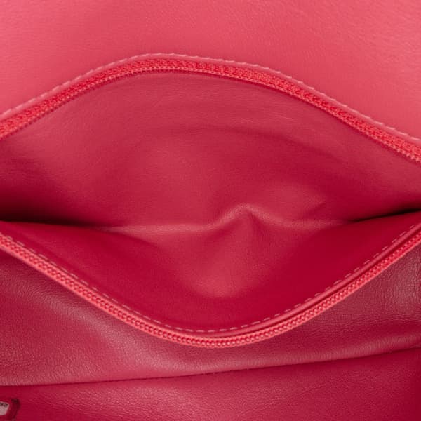 Pre-owned Chanel Mini Rectangular Classic Lambskin Single Flap Pink
