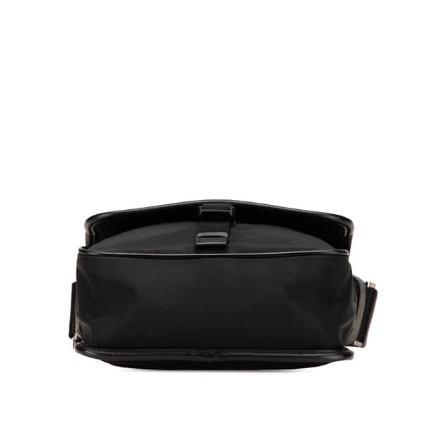 Pre-owned Prada Tessuto Buckle Messenger Bag Black
